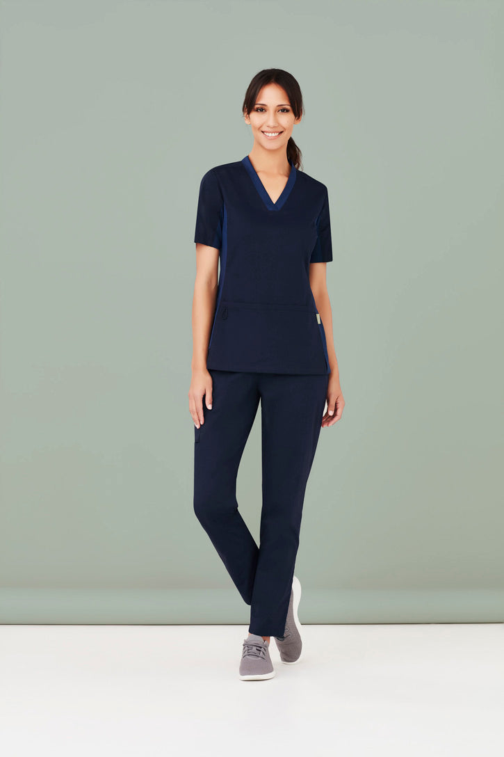 Womens Riley V-Neck Scrub Top CST043LS BizCare