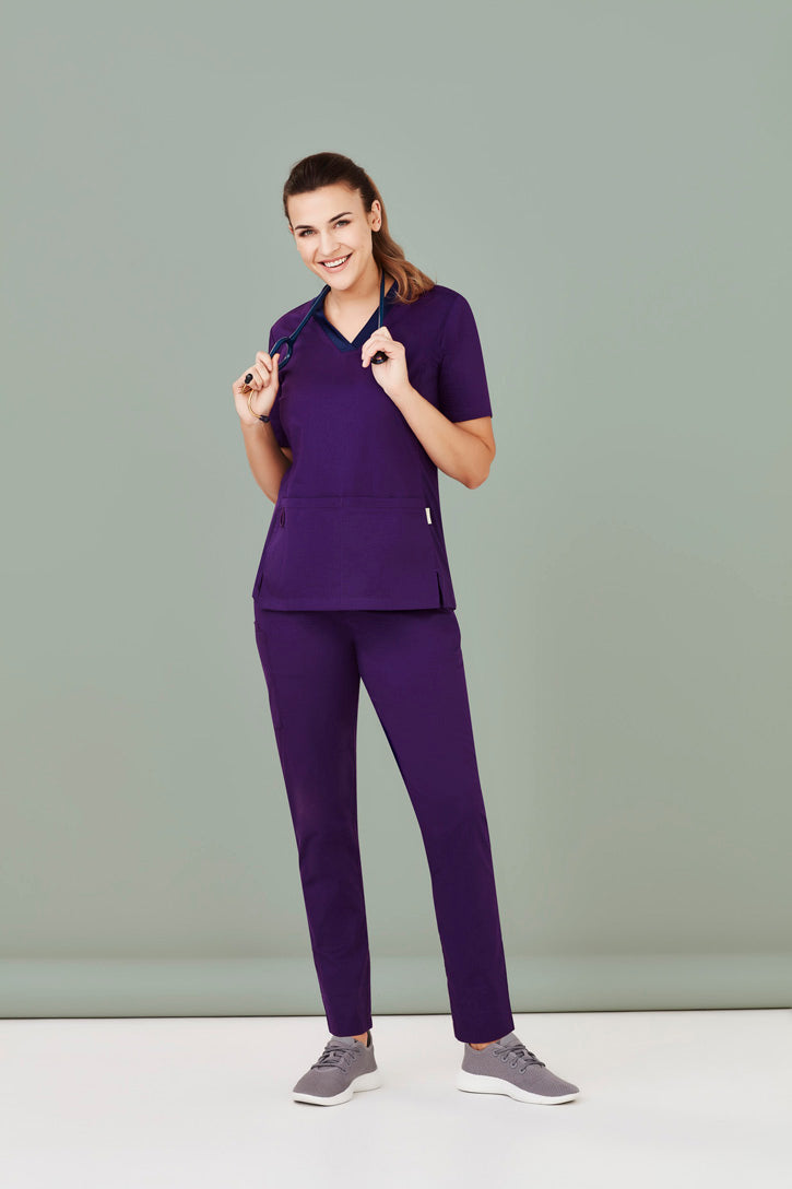 Womens Riley V-Neck Scrub Top CST043LS BizCare