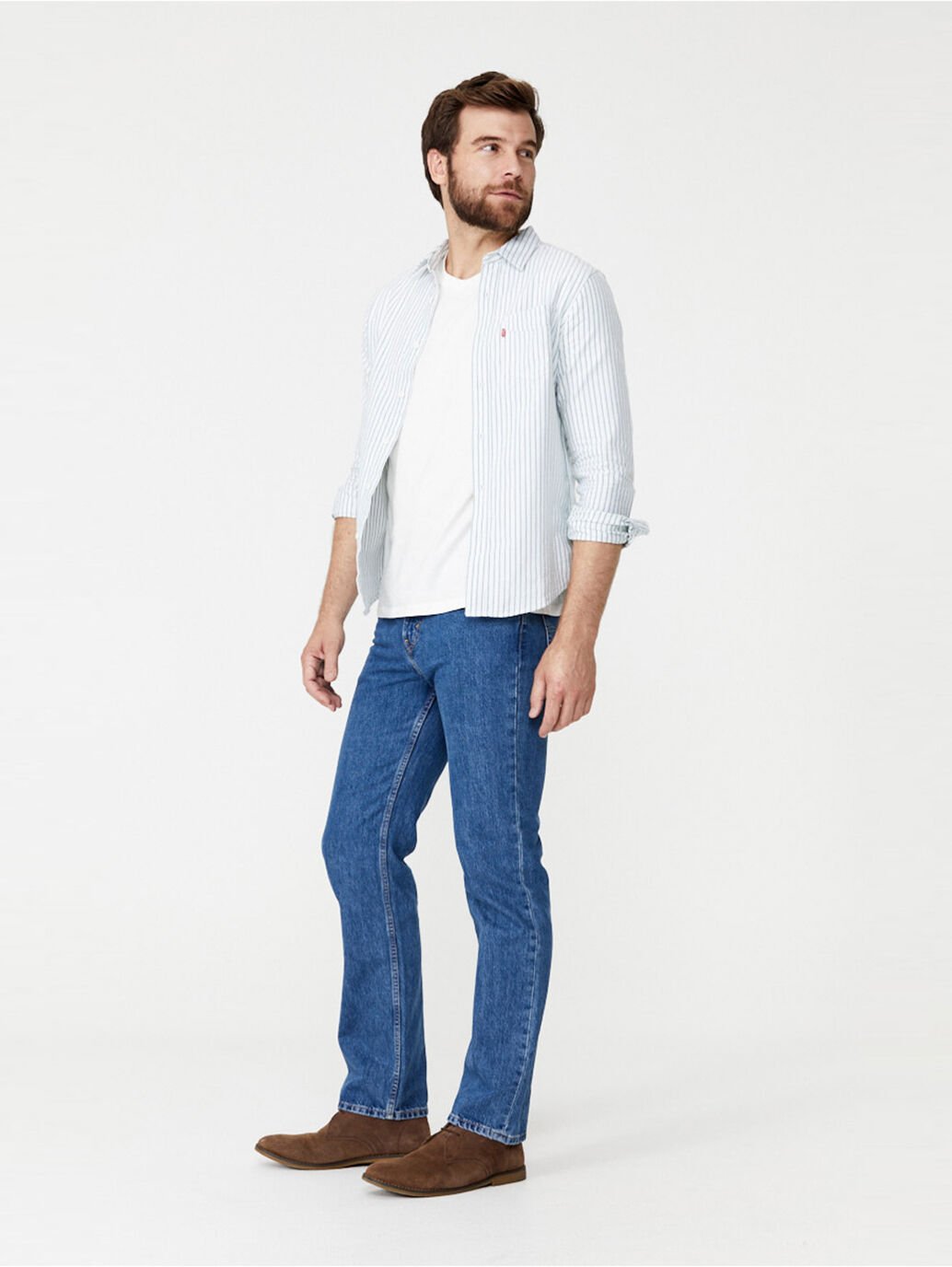 Jeans Regular Straight Stonewash Levis 516