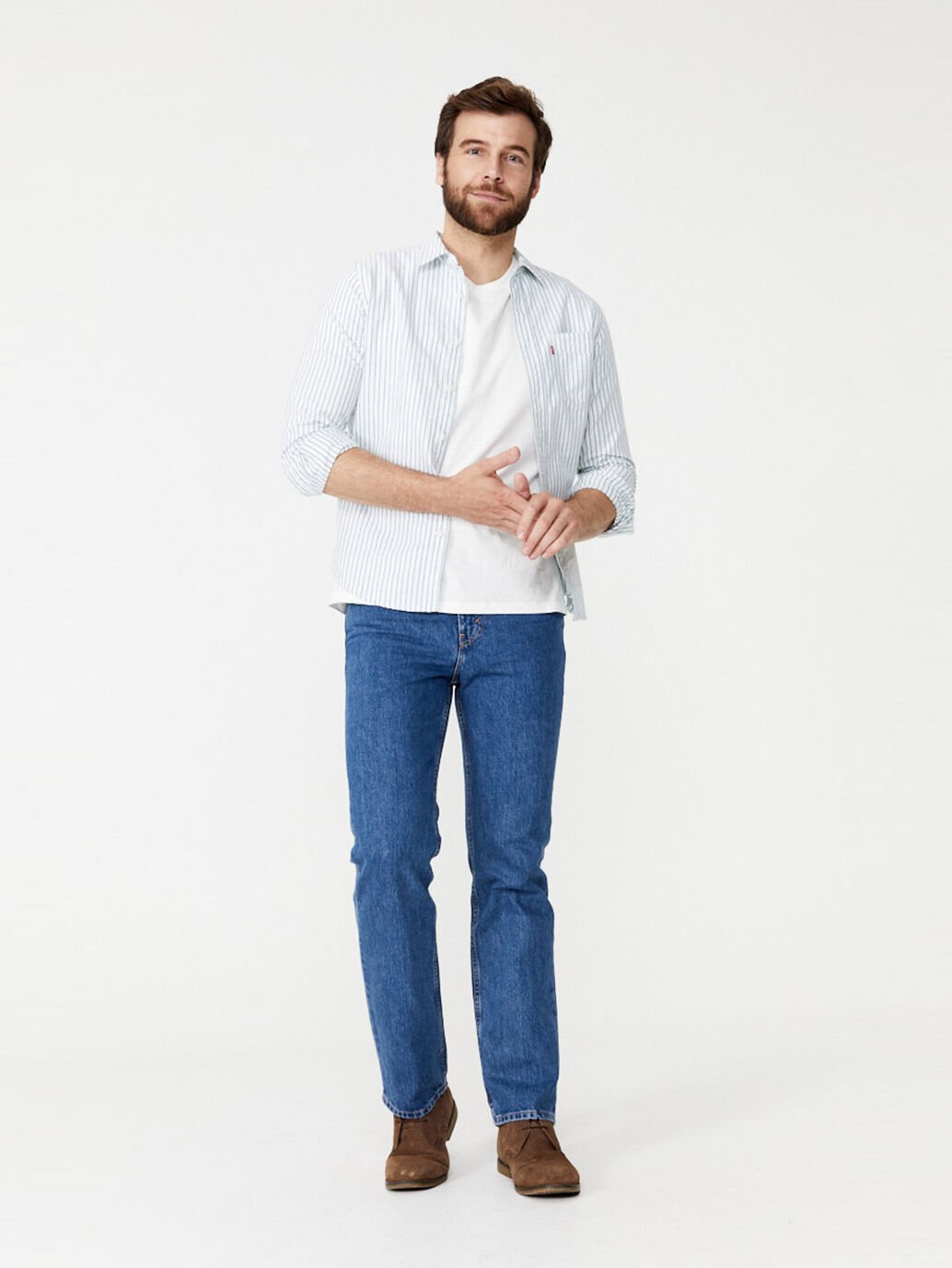 Jeans Regular Straight Stonewash Levis 516