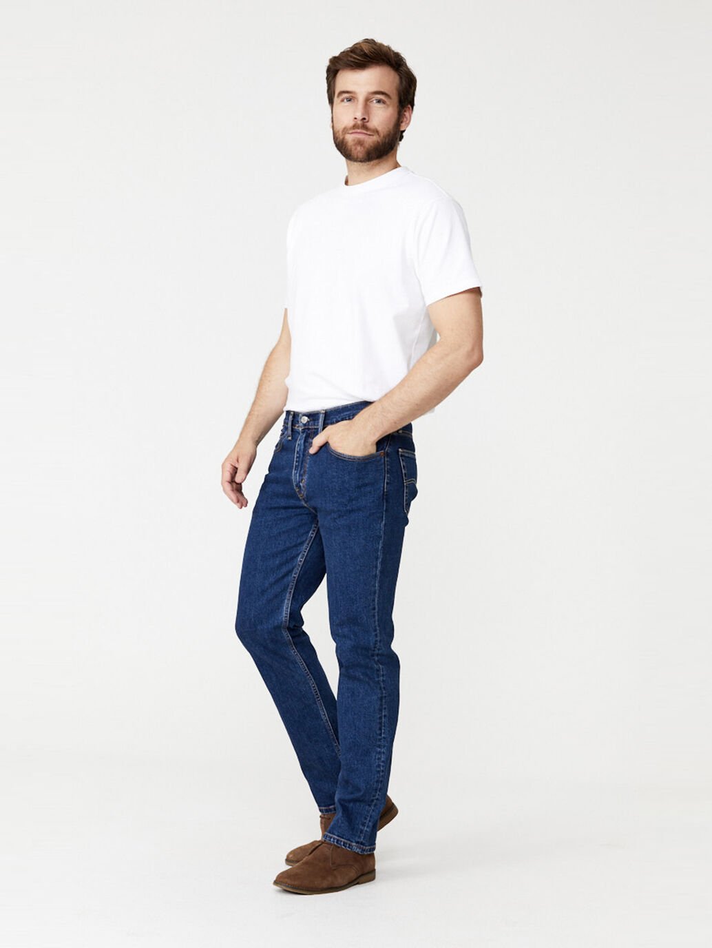 Jeans Regular Straight Dark Stonewash Levis 516