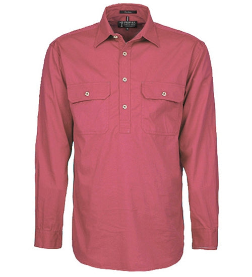Pilbara Mens Closed Front L/S Shirt