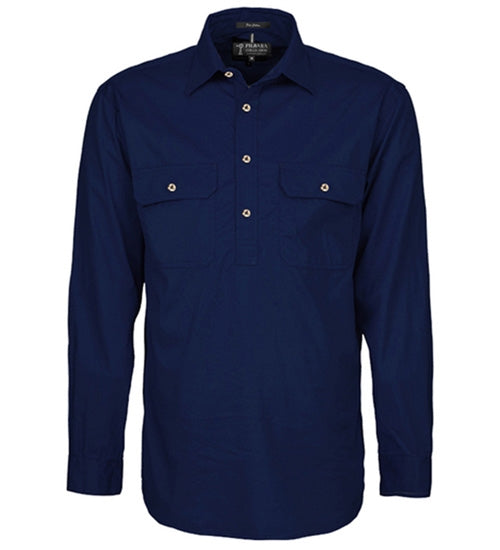 Pilbara Mens Closed Front L/S Shirt