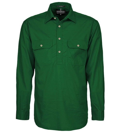 Pilbara Mens Closed Front L/S Shirt