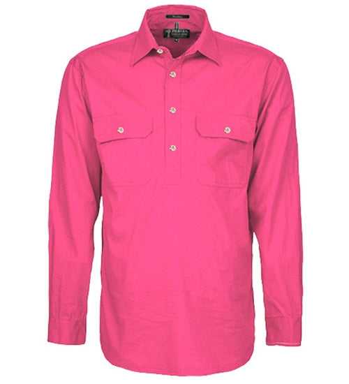 Pilbara Mens Closed Front L/S Shirt