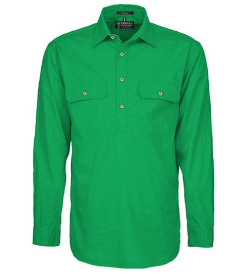 Pilbara Mens Closed Front L/S Shirt