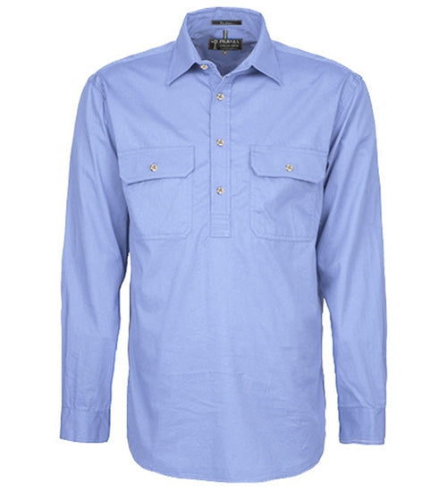 Pilbara Mens Closed Front L/S Shirt