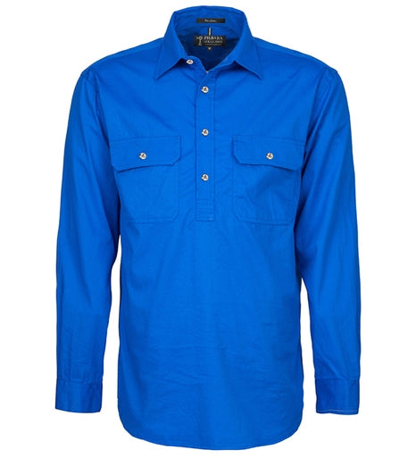 Pilbara Mens Closed Front L/S Shirt