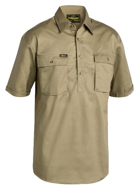 Bisley BSC1433 Closed Front Cotton Drill Shirt